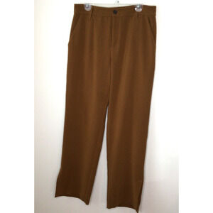 Sanctuary Brown Straight Leg Pants w/slits on outside of each leg Size 32